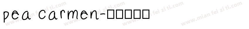 pea carmen字体转换